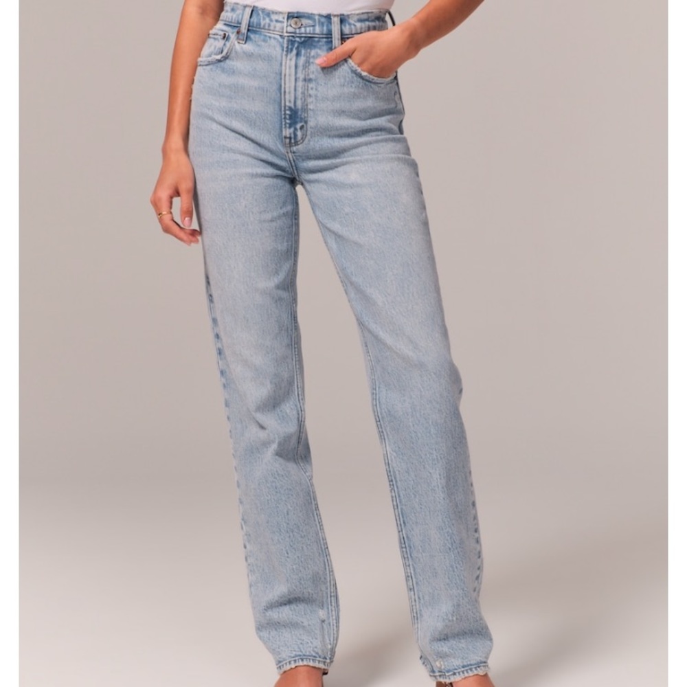 90’s straight ultra high rise jeans
